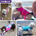 cyeollo Mermaid Dog Life Jacket Chin Float Support Dog Life Vest, Pink, S