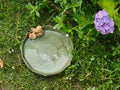 Bakayoyo 9.45inch Ceramic Ground Bird Bath Bowl for Outside, BirdBath Bowl Only, Ground Bird Feeders and birdbath for Outdoors, Tabletop，Balcony and Garden(Angel)