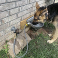 304 Stainless Steel Automatic Livestock Waterer with Float Valve and 39 inch Water Hose(one end 3/4''), Automatic Animal