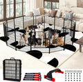 Dog Playpen Outdoor for Medium/Large Dogs 36'' High, Heavy Duty Dog Playpen with Rustproof and Sturdy Stakes, 3ft Dog Fe