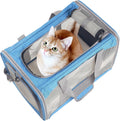 ATVobi Portable Cat Carrier for Small to Large Cats - Soft, Airline Approved, Blue
