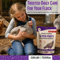 PeckPurity Natural Chicken Herbal Supplement Dewormer – Daily Gut Support with Diatomaceous Earth & Yucca Extract – for Hens, Chicks & Wild Birds – Plant-Based Digestive Health Blend – USA (1 LB)