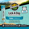 Lick a Day for Cats | Daily Lickable Cat Puree with 7-in-1 Wellness Support | Real Meat Cat Treats with Vitamins & Nutri