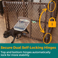 MyPet North States Petyard Passage: 4-Panel Folding Dog Playpen Indoor or Outdoor. 7 sq. ft. Puppy Playpen, Lockable Pet
