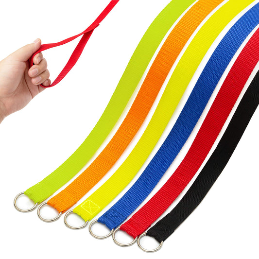 Slip Lead Dog Leash, 6 pcs Short Pet Leashes Slip Leads for Dogs Cats Grooming Shelter Rescues Walking Training,etc., 6 FT Strong Pulling Dog Leash with O-Ring