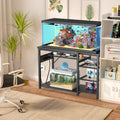 GRLEAF 55-75 Gallon Aquarium Stand: 1000LB Capacity, Built-In Power Outlets, 3-Tier Shelves for Fish Tank Accessories St