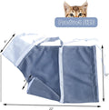 Marosynix Cat Bathing Grooming Bag - Anti Bite & Anti Scratch Adjustable Pet Restraint for Bathing, Nail Trimming, Medicine, Injection - Secure & Calming with Adjustable Straps & Zippers (Gray)