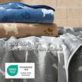 Bedsure 1 Pack 3 Dog Blankets for Small Dogs, Super Soft Puppy Blanket with Fluffy Premium Fleece Flannel, Cat Blanket for Crate & Indoor, Portable Throw Pet Blanket, Grey/Brown/Blue, 23x16 inch