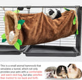 Guinea Pig Tunnel Hammock, Fleece Small Animal Hammock Hideout