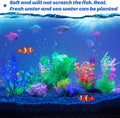 Ameliade 11 Pieces Aquarium Artificial Plastic Plants Fish Tank Decorations