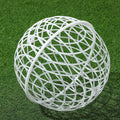 Leinuosen 4 Pack Chicken Ball Cage Movable Mesh Rabbit Coops Plastic Detachable Rolling Safety Hutch Prevents Dog Bites 