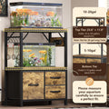 Heybly 10-20 Gal Fish Tank Stand with Drawer, Power Outlet,200lbs HAS003SSR