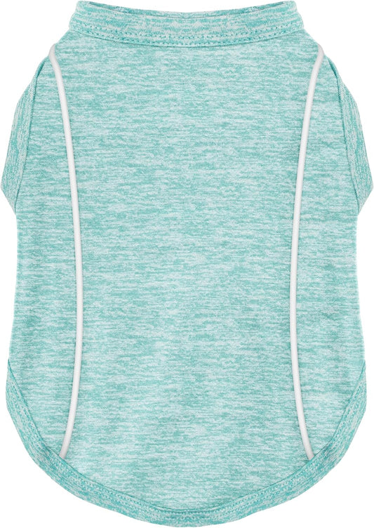 Reflective Dog Shirt & Chic Ion Tank Top Small to Large Dogs Sky Blue 3XL