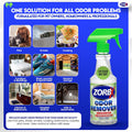 ZORBX Unscented Odor Eliminator for Strong Odor 16 Fl Oz - Used in Hospitals & Healthcare Facilities - Advanced Trusted Formula, Fast-Acting Odor Remover Spray for Dog, Cat, House & Carpet