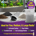 Aquatic Experts Fine Aquarium Media Bag, Durable Drawstring Bags for Fish Tank Filters, 450 Micron Mesh, (Fine, 3"x 8" -