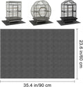 Wiojtry Under Pet Cage Mat for Bird Cages, Dog Kennels, Reptile Aquariums, Dog Kennels, Water-Resistant Pad for Hard Floors and Surfaces (X-Large)