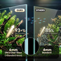 3.3 Gallon Small Fish Tank Glass Aquarium Complete Kit for Betta Fish