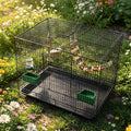20-inch Bird Cage,Foldable Medium Small Parrot Parakeet Bird Cages for Parrots Canaries Cockatiels Lovebirds Finches Bud