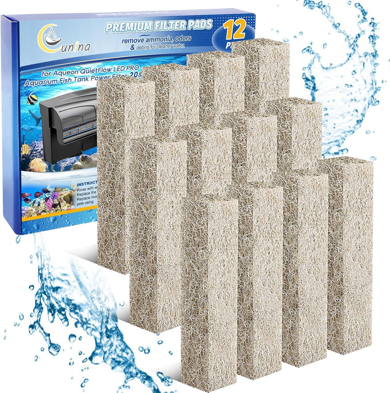 Replacement Filter Cartridges Compatible with Aqueon Quietflow 20 75
