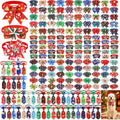 Thinkday 200 Pcs Christmas Dog Bow Ties and Neckties Bulk