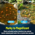 Aquarium Carbon Pad – Cut‑to‑Fit Carbon Infused Filter Pad Media for Crystal Clear Fish Tanks and Ponds, 3/8"–1/2" Thick