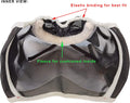 T TEKE Fine Mesh Horse Fly Mask with Ears, UV Blocking 3D Eye Visor with Extra Fleece Cushioned Forehead, Protection fro