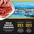 Ultra Fresh Betta Fish Food, Betta Pro Shrimp Patties, 50% Sword Prawns + Akiami Paste Shrimps, All Natural Protein, Ric