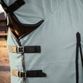 RESISTANCE Horse Fly Sheet with Neck Cover & Belly Wrap, Lightweight Breathable UV Protection Fly Sheet for Horses, Silv