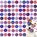 Sumind 80 Pcs 4th of July Dog Collar Bows Patriotic Memorial Day Bow Ties Flowers Charms Grooming for Small Medium Large Dogs Cats Collar Independence Day Party Decoration Costume Supplies