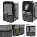 Large Bird Carrier Bag with Stand, Lightweight Backpack for Parrot, Portable Cockatiel Travel Cage with Accessories, Pet
