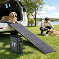 VEVOR Dog Ramp for Cars, 71" L x 17" W, Folding Pet Ramps for Medium & Large Dogs up to 250lbs, Pet Stair Ramp with Non-
