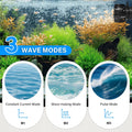 hygger Aquarium Wave Maker for 5-10 Gallon Fish Tanks, Adjustable DC Power Heads for Aquarium with Controller, Aquarium 