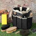 Abbylike 12 Piece Horse Grooming Kit with Organizer Tote Bag Brush Sets for Derby Day Show Horses Professional Tools for