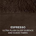 Furhaven Replacement Dog Bed Cover Plush & Suede Sofa-Style, Machine Washable - Espresso, Jumbo Plus (XX-Large)