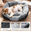 Bedsure Washable Dog Bed Small Medium Size Dog Rectangle Pet Bed,25x21x7in