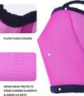 Harrison Howard All Round Mesh Horse Fly Mask UV Protective with Fleece Padded Edging Purple L