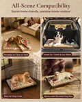 Exsnugy Dog Crate Pad,Boho Washable Dog Bed Mats for Medium Pets, 35x22