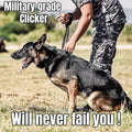 Mythrojan Brass and Steel Pet Training Clicker Puppy Dog Training Cricket Clicker U.S. Engraved WII Military Gear Metal 