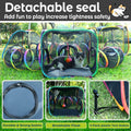 CypherX Outdoor Rainbow Cat Enclosure, 7 in 1 Portable Cat Tents for Outside Cage Free Outside Pop up Pet Enclosure Cat Tunnel Outdoor Playground for Indoor Cats and Small Animals