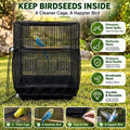 16" H x 118" Circumference Adjustable Bird Cage Seed Catcher Nylon Mesh Net