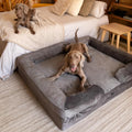 NOAH & PAW XXL Dog Bed, Orthopedic Memory Cooling Foam (2X Base) 55x45x11in