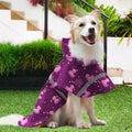 DELIFUR Large Dog Raincoat - Waterproof Dog Rain Poncho Adjustable Double Layer Rain Jacket with Hood for Medium Large D