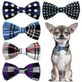 PET SHOW Pet Small Dogs Collar Embellishment Attachment Bow Ties Puppies Cats Collar Charms Accessories Slides Bowties for Birthday Wedding Parties Assorted A Style Pack of 5