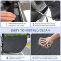ALLANSING Dog Car Door Protector 2-Pack, Protects Doors from Dog Scratches, 900D Heavy Duty Thick Fabric, Window Roll Co