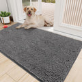 Amyracel Dog Door Mat for Muddy Paws, Mud Mat for Dogs 60" x 24", Drak