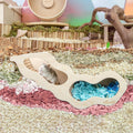 Niteangel Hamster House w/Climbing Ladder for Hamsters Gerbils Mice or Similar-Sized Pets (Secret Peep Tunnel Hamster Hu