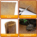 Hamiledyi 35.4×15.7" Reptile Carpet Coconut Fiber Substrate Large Lizard Cage Mat Coco Fiber Liner Snake Bedding Natual 