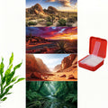 4Pcs Reptile Tank Background, 36x18 Inch Double Sided