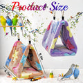 2 Pack Bird Nest Plush Snuggle Bird Hammock Hanging Bird Cave Parrot Sleeping Bed Shed Hut Hanging Tent for Budgies Finc