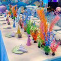 Outus 18 Pcs Artificial Seaweed Plants Ocean Theme Party Table Centerpiece